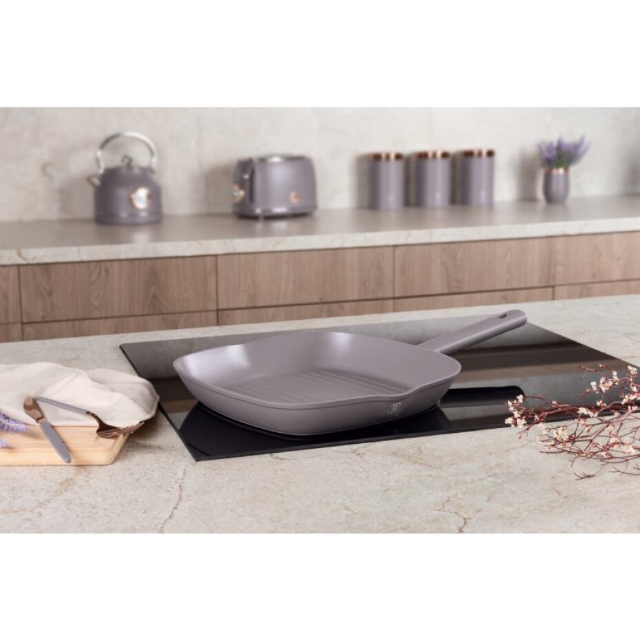 BERLINGERHAUS Pánev grilovací s titanovým povrchem 28 cm Taupe Collection BH-8096 - main (7)