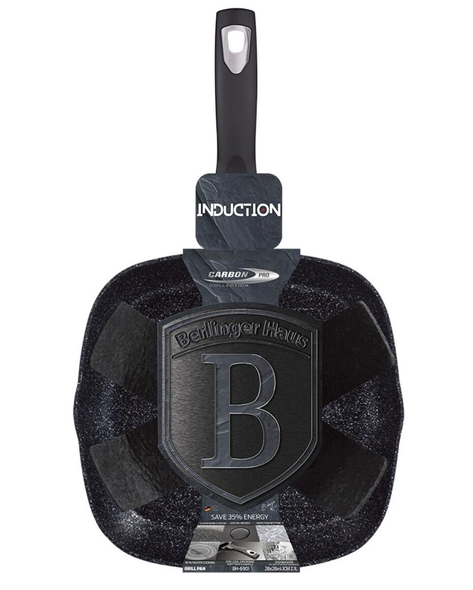 BERLINGERHAUS Pánev grilovací s mramorovým povrchem 28 cm Carbon PRO Line BH-6901 - main (7)