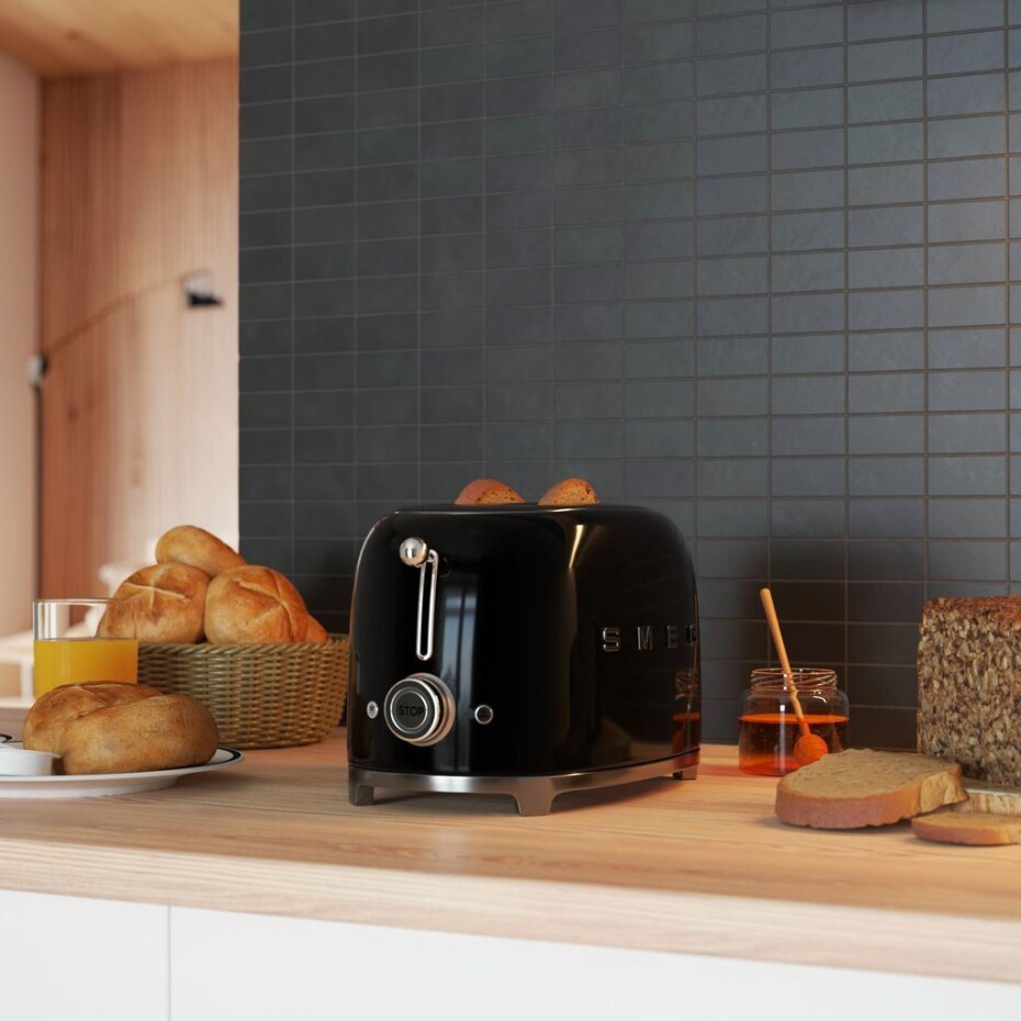 Topinkovač TSF01BLEU, na 2 plátky, černá, SMEG - main (2)