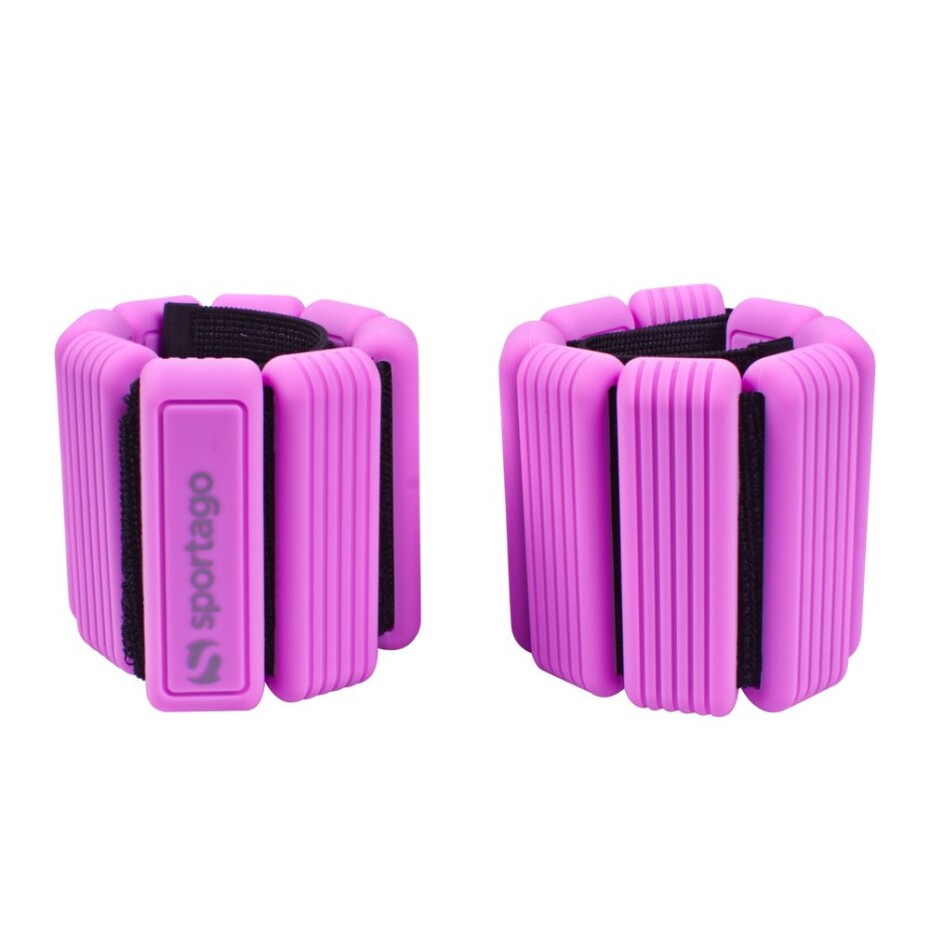 Sportago Fity Groove silikonové závaží na kotníky 2x0,5 kg, fialové - main (3)