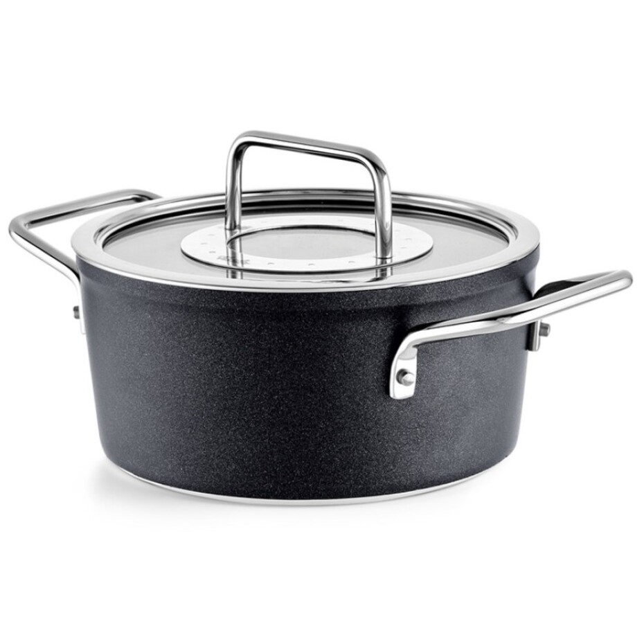 Vysoký kastrol ADAMANT 18 cm, černá, hliník, Fissler - main (3)