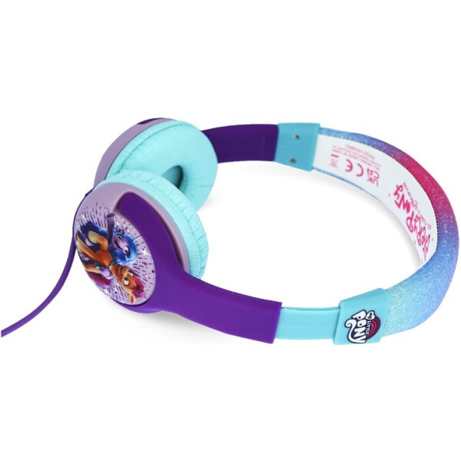 OTL drátová sluchátka dětská s motivem My Little Pony fialová/modrá - main (3)