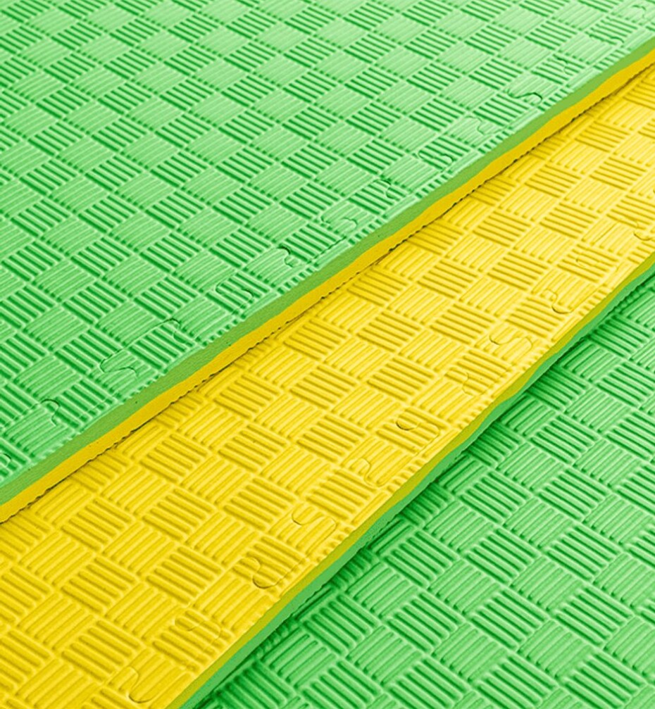 Sportago Tatami Taekwondo podložka 100x100cm žlutá-zelená - 4 cm - main (4)