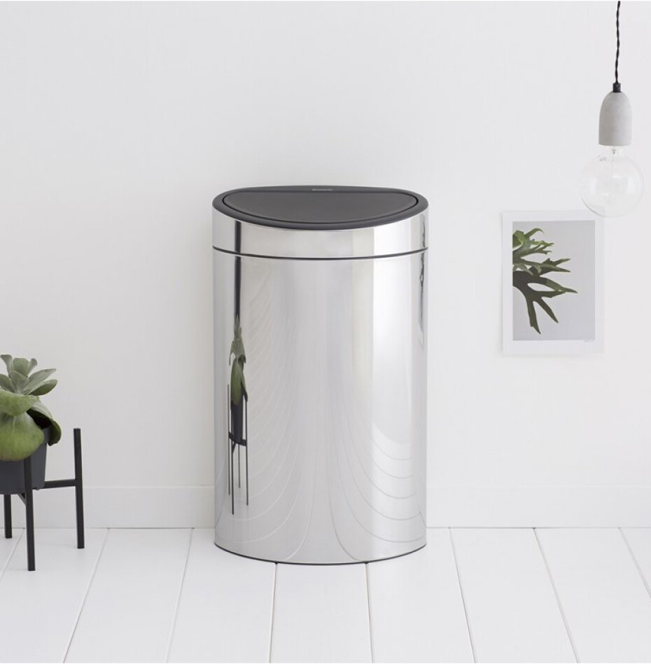 Dotykový odpadkový koš TOUCH BIN NEW 40 l, lesklá ocelová, Brabantia - main (4)