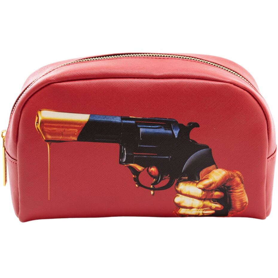 Kosmetická taštička TOILETPAPER REVOLVER 23 x 13 cm, červená, Seletti - main (0)