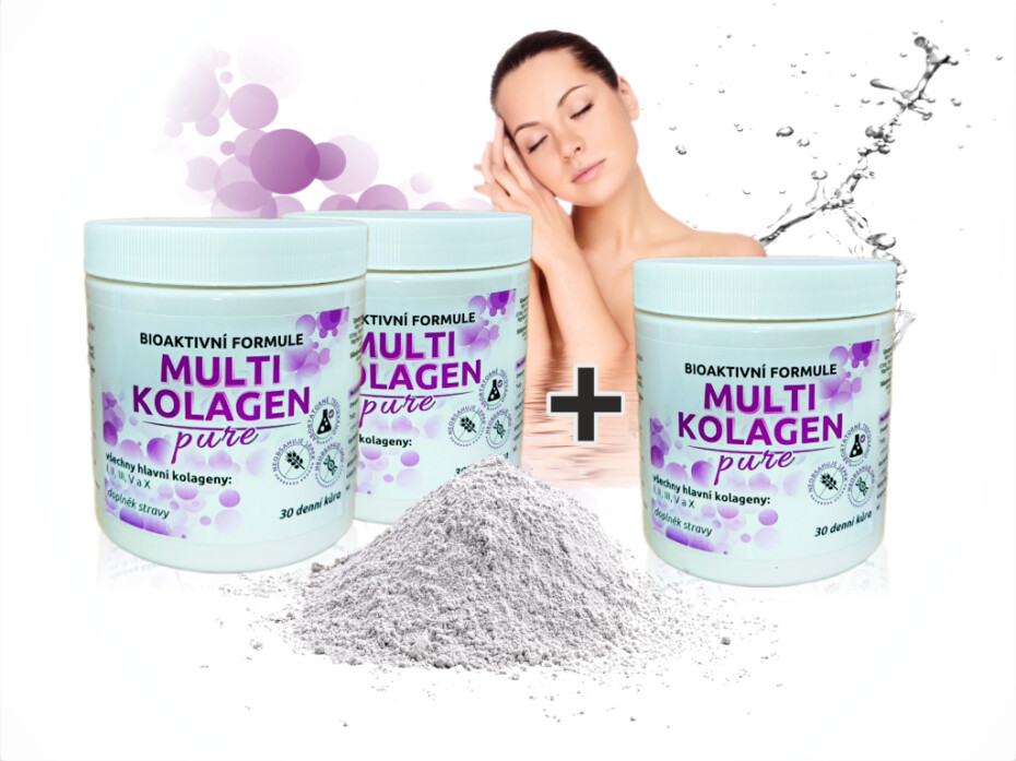 Bio-Detox MULTI KOLAGEN Pure 300g 2 + 1 ZDARMA - main (0)