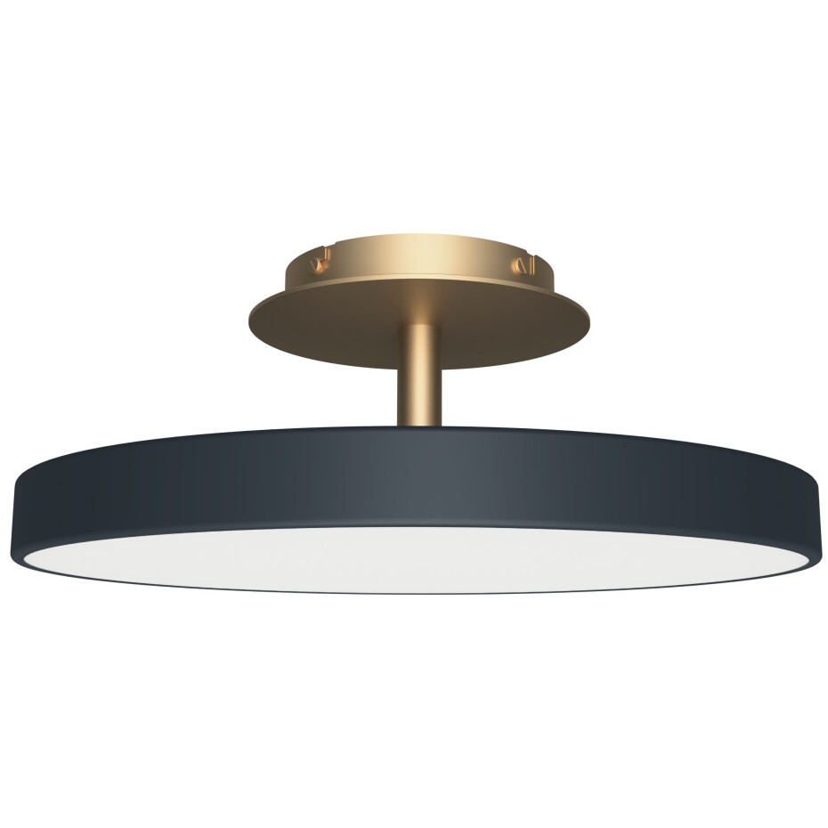 Závěsná lampa ASTERIA UP 43 cm, šedá / zlatá, hliník, Umage - main (0)