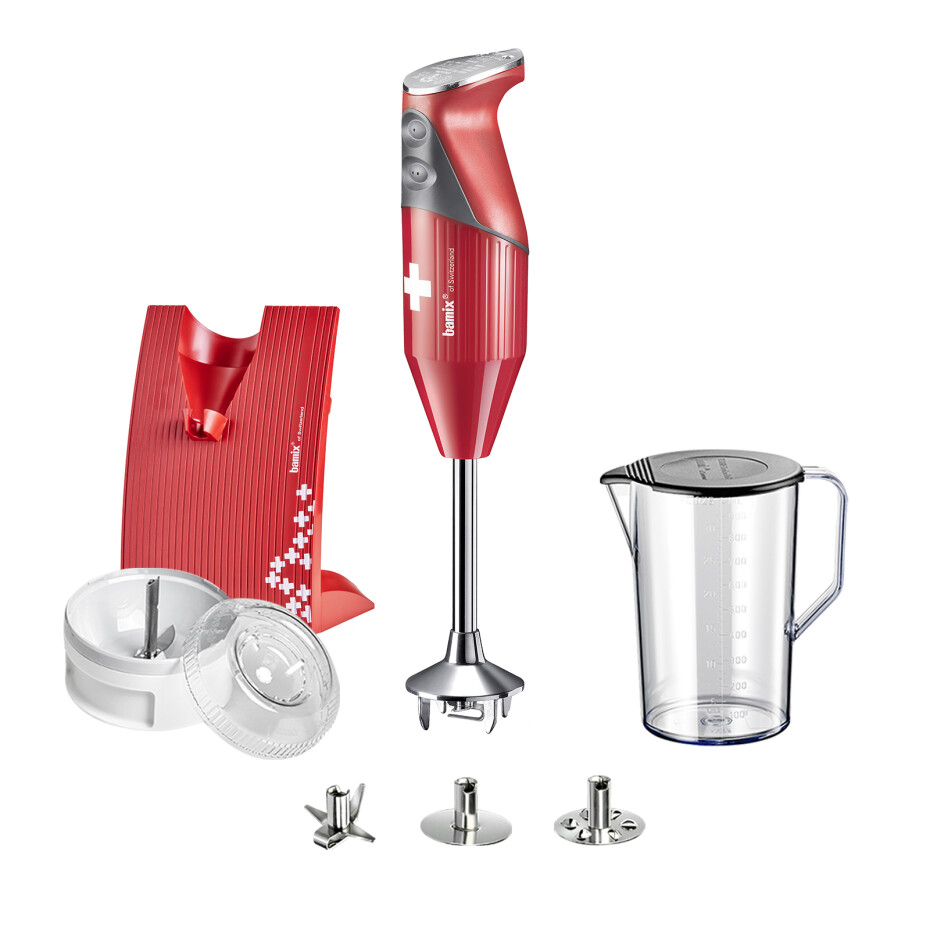Tyčový mixér SWISSLINE 200 W, typ D, červená, bamix - main (0)