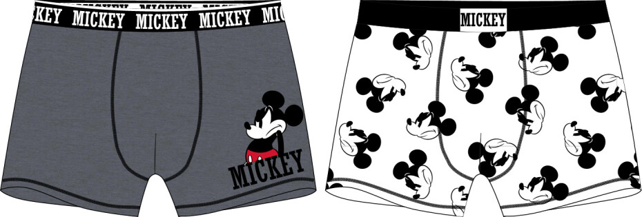 Mickey Mouse - licence Chlapecké boxerky - Mickey Mouse 5233A370, antracit / bílá Barva: Mix barev, Velikost: 158-164 - main (0)