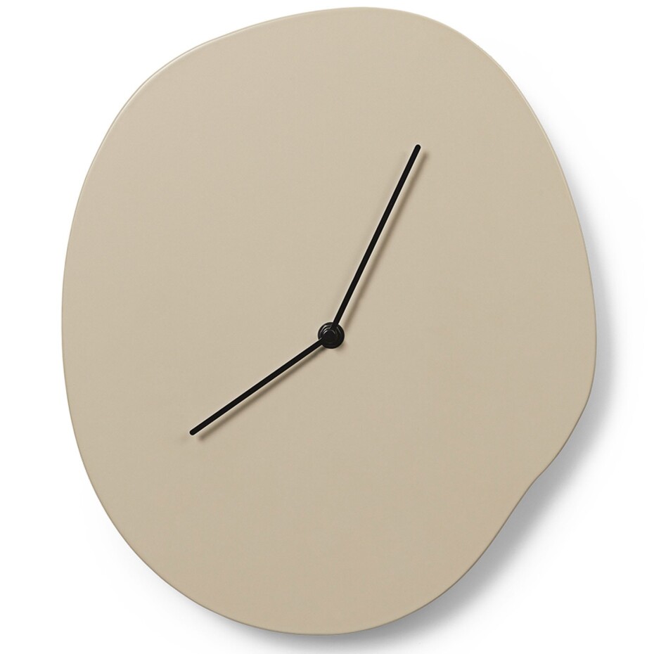 Nástěnné hodiny MELT 33 cm, kašmírová, MDF, ferm LIVING - main (0)