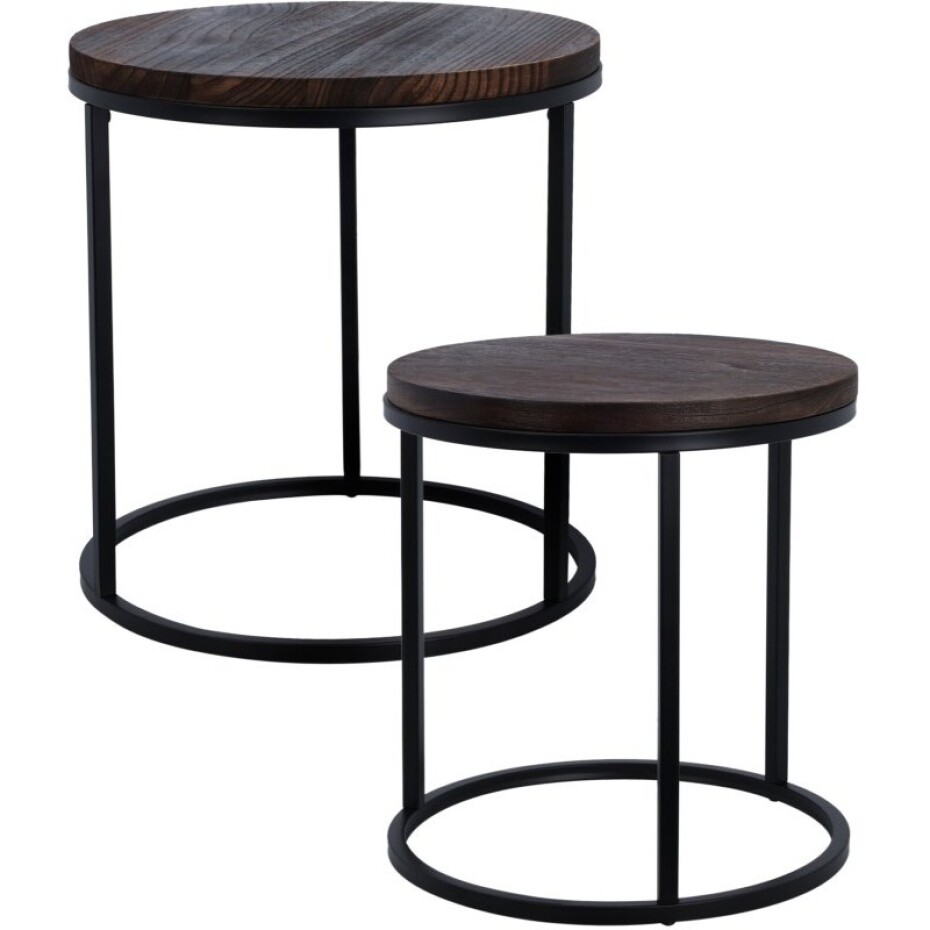HOMESTYLING Stolek odkládací kulatý sada 2 ks pr. 38 / 43 cm KO-AAE442390 - main (0)