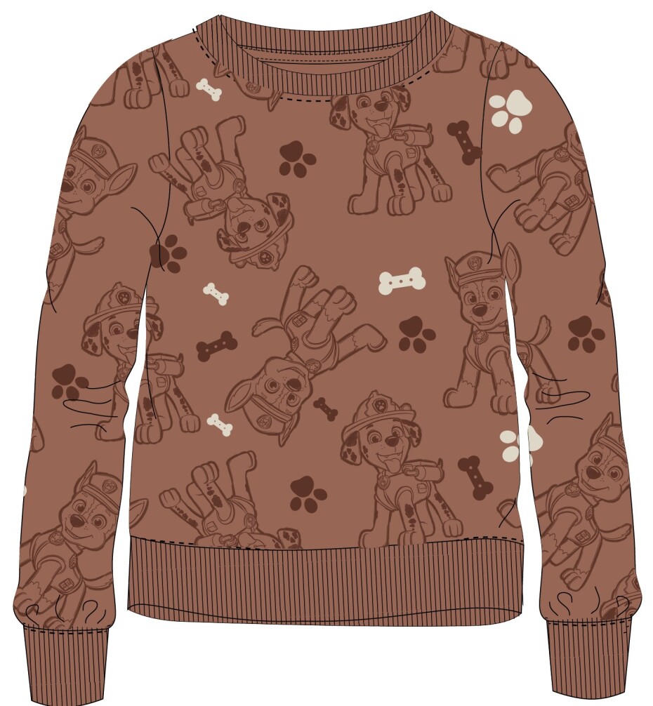 Paw Patrol - Tlapková patrola -Licence Chlapecká mikina - Paw Patrol 52182505, hnědá Barva: Hnědá, Velikost: 122-128 - main (0)