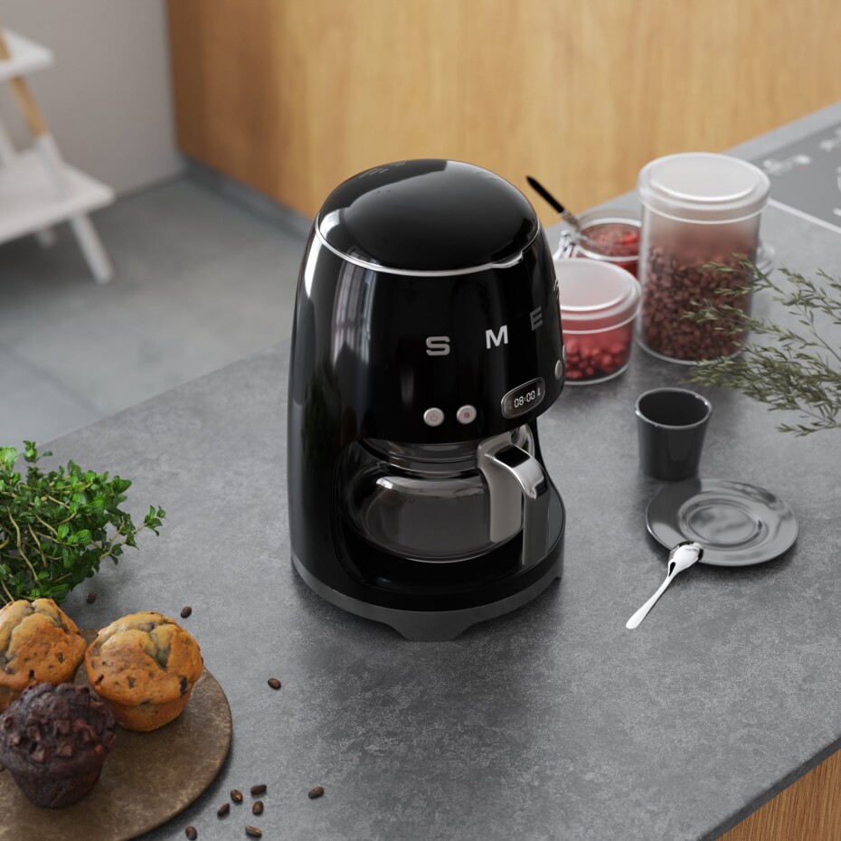Kávovar na překapávanou kávu DCF02BLEU, černá, SMEG - main (4)