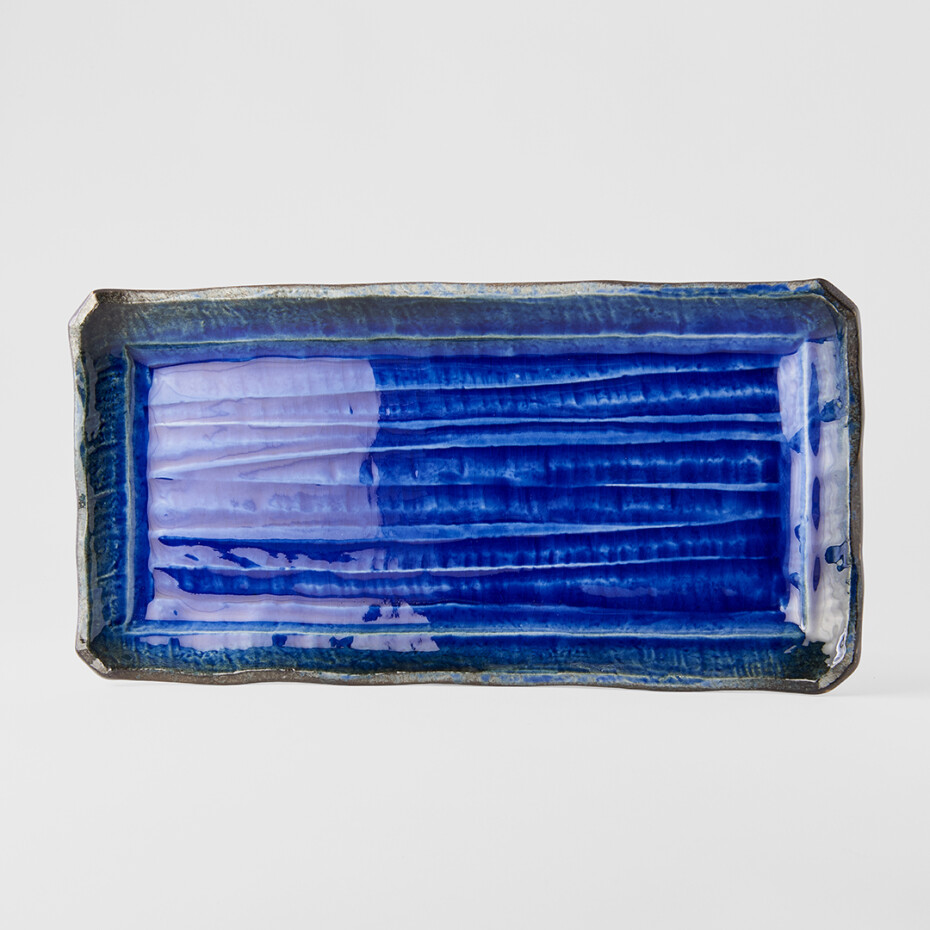 Talíř na sushi a sashimi COBALT BLUE 43 x 22,5 cm, MIJ - main (3)