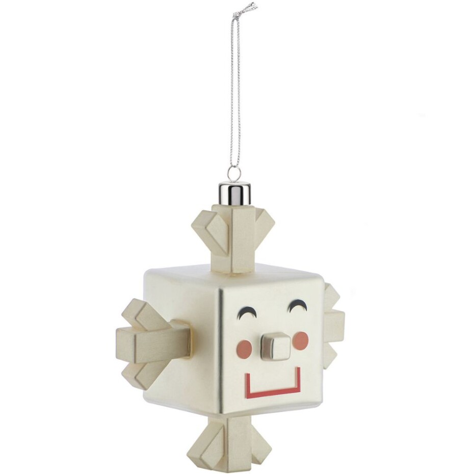 Vánoční ozdoba na stromeček SNOW FLAKE Alessi bílá - main (3)