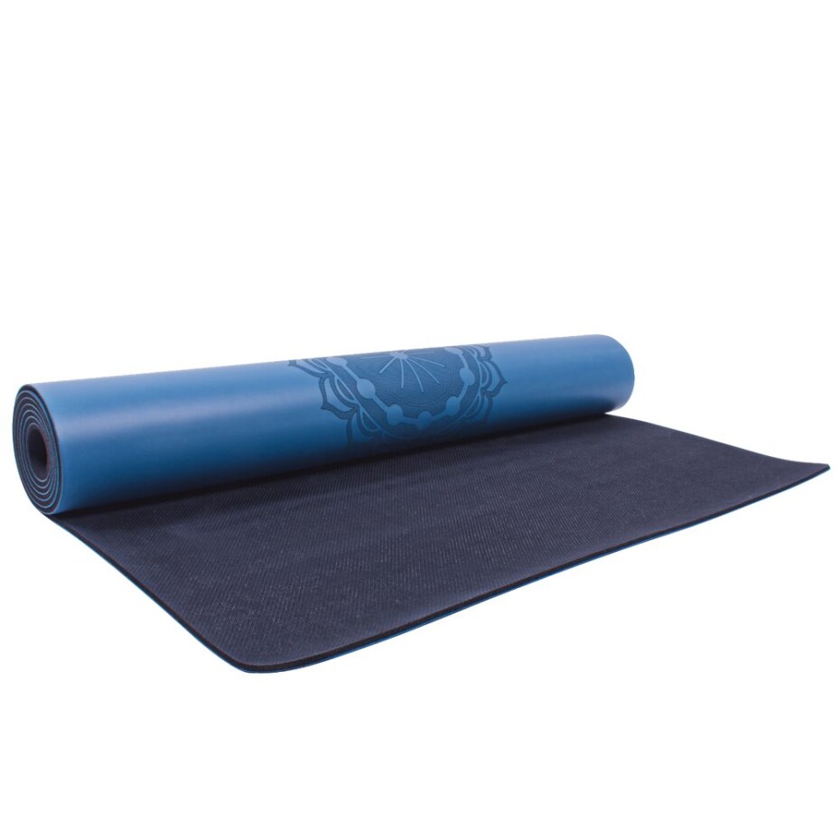 Gumová jóga podložka Sportago Indira 183x66 cm - tmavě modrá - 3 mm - main (3)