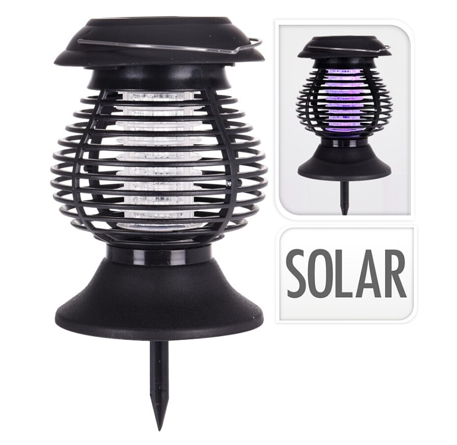 PROGARDEN Lapač hmyzu UV solární lampa 2v1 26 cm KO-DX9500800 - main (0)