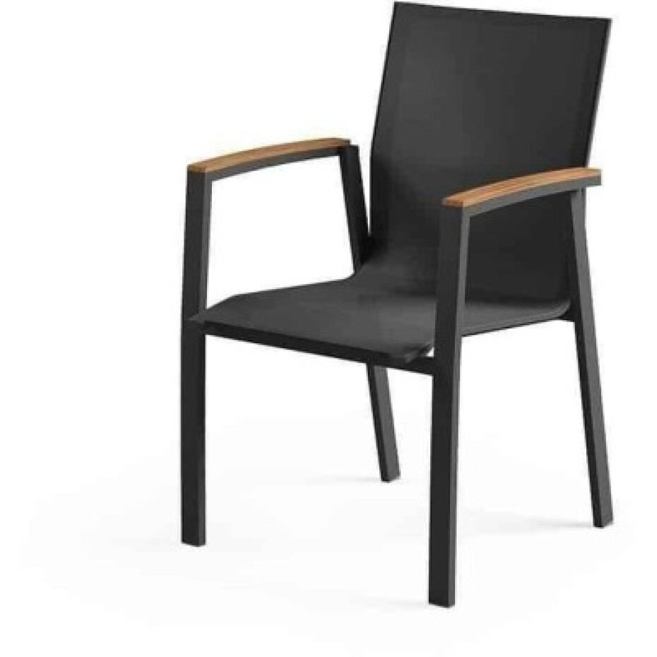 Zumm Garden Furniture® Zahradní hliníková židle leon teak antracit - main (0)