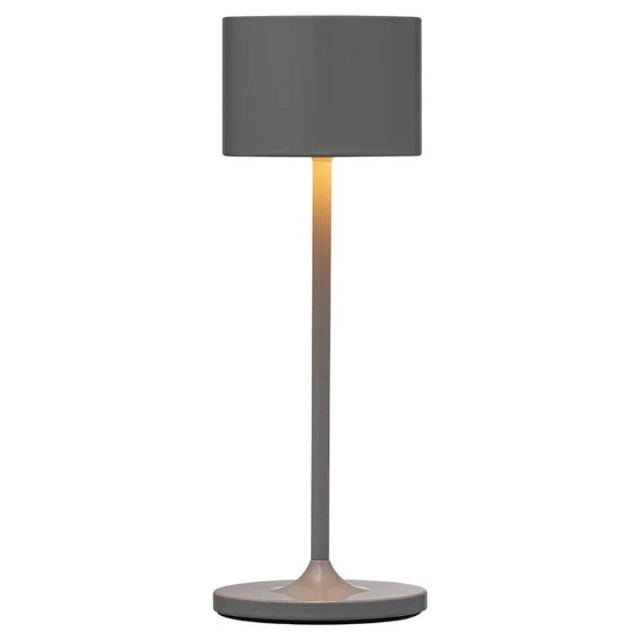 Přenosná stolní lampa FAROL MINI 19,5 cm, LED, teplá šedá, hliník, Blomus - main (0)