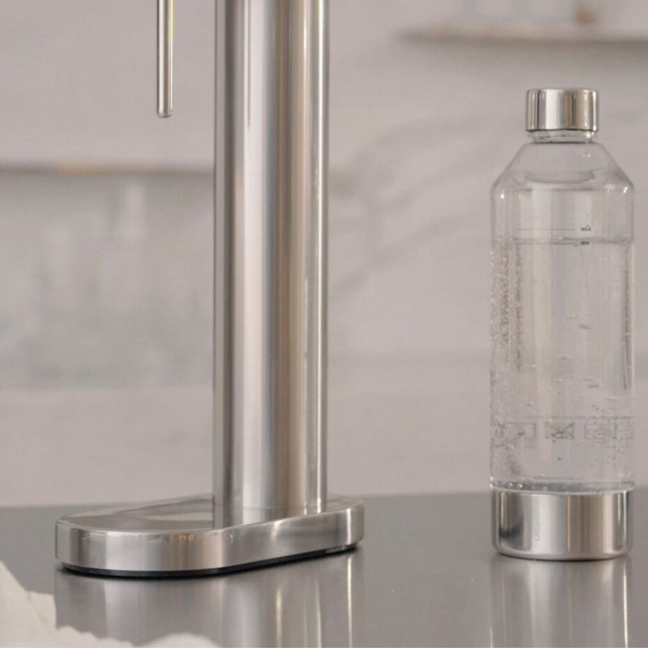 Láhev na vodu BRUS 1,15 l, pro výrobník perlivé vody BRUS, čirá, plast, Stelton - main (2)