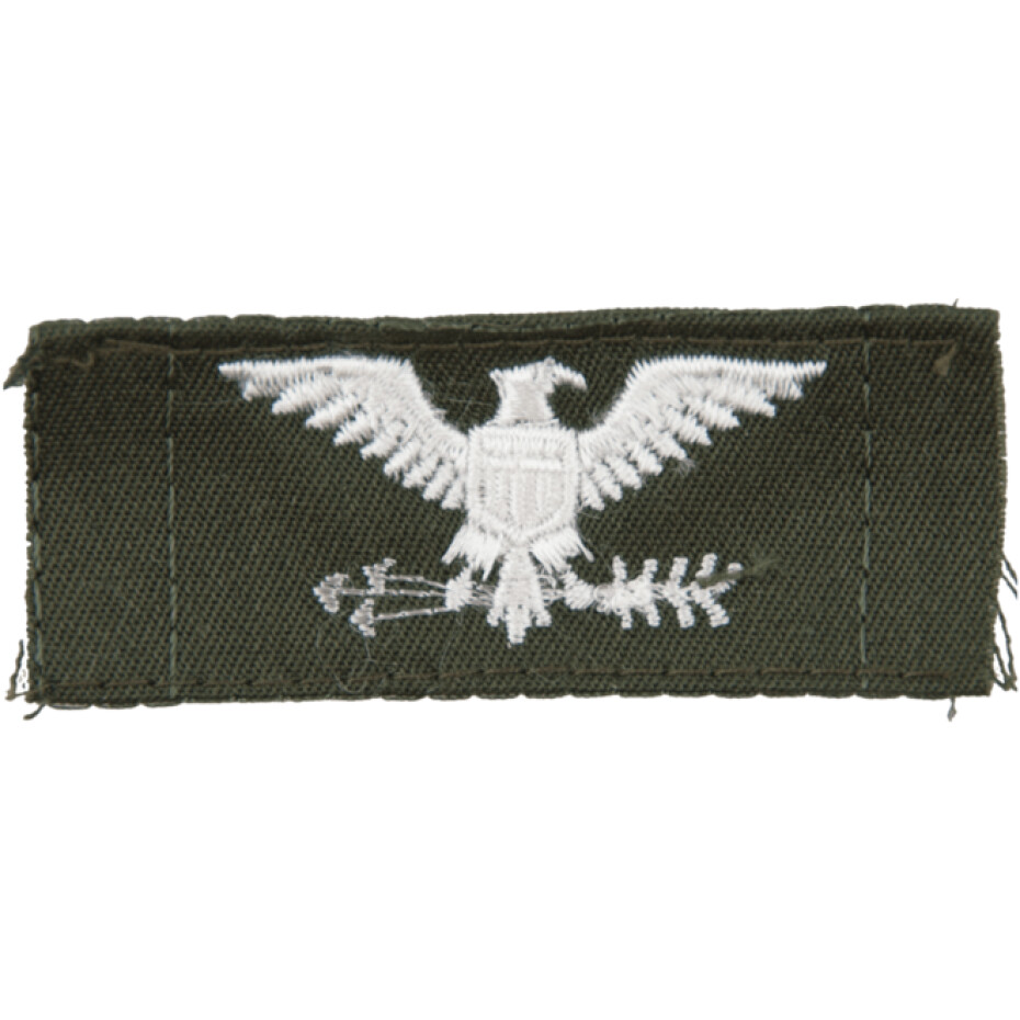 Nášivka: Hodnost US ARMY límcová Colonel - pravá olivová | bílá - main (0)
