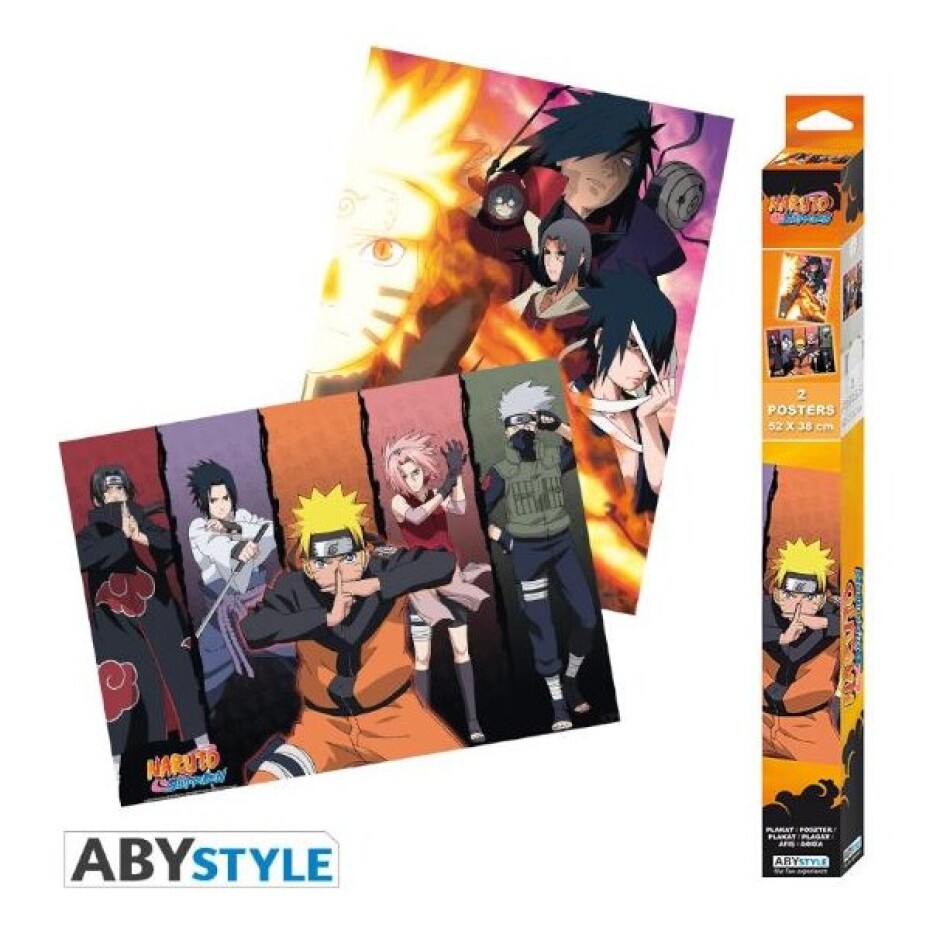 Set 2 plakátů Naruto Shippuden - Groups (52x38 cm) - main (0)