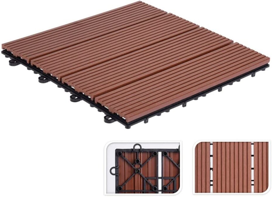 PROGARDEN Dlaždice terasové sada 6 ks polywood KO-X64000010 - main (0)