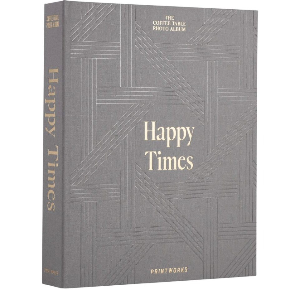 Fotoalbum HAPPY TIMES, šedá, Printworks - main (0)