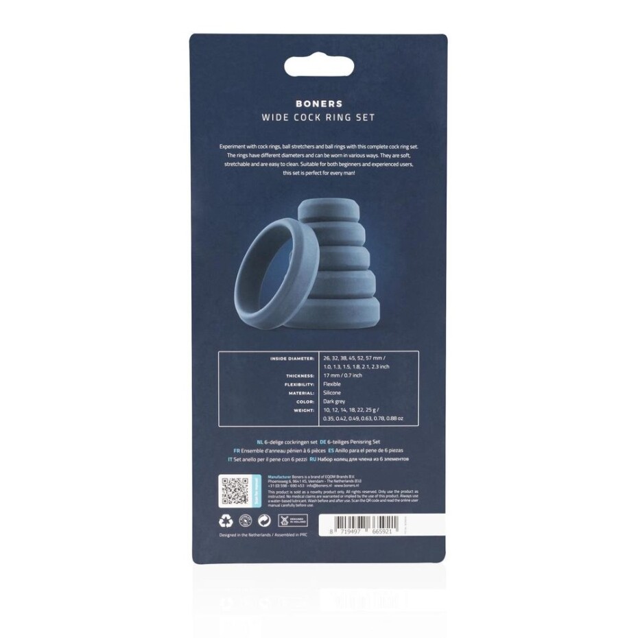 BONERS 6-Piece Cock Ring Set - main (4)