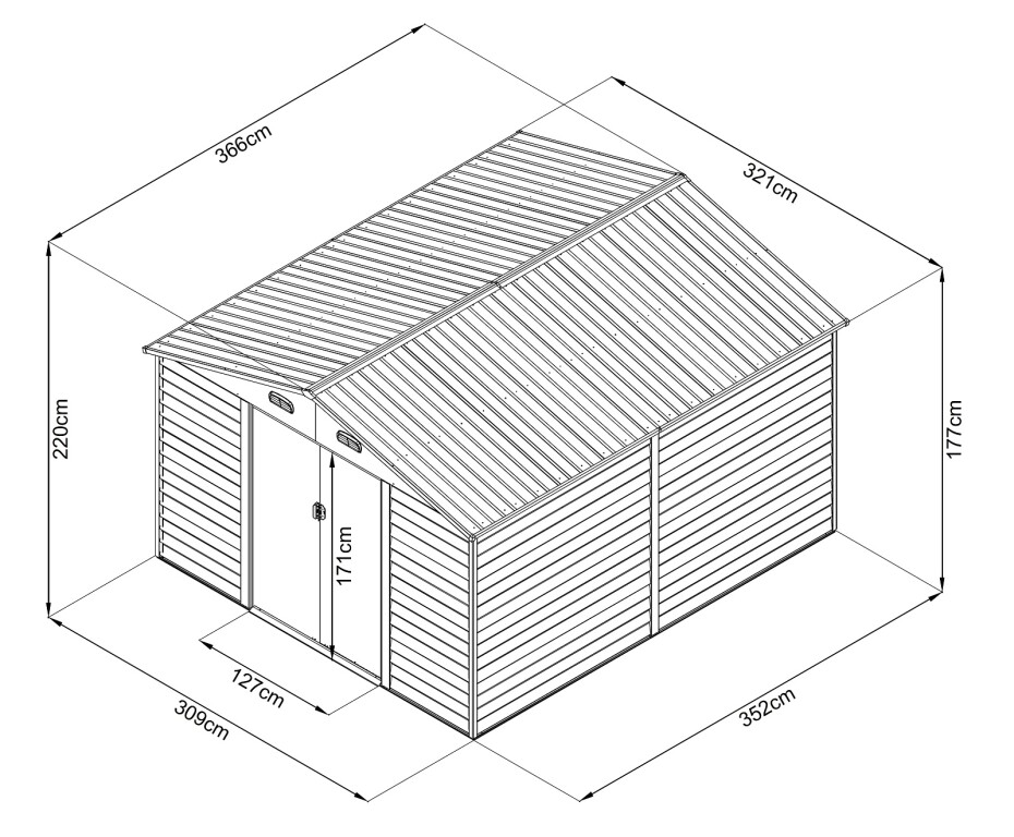 Zahradní domek MAXTORE WOOD 1112 LG2303 - main (3)