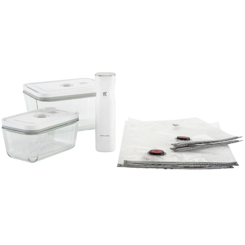 Sada na vakuování potravin FRESH & SAVE, sada 7 ks, bílá, sklo, Zwilling - main (0)