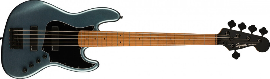 Fender Squier Contemporary Active Jazz Bass HH V - Gunmetal Metallic - main (0)