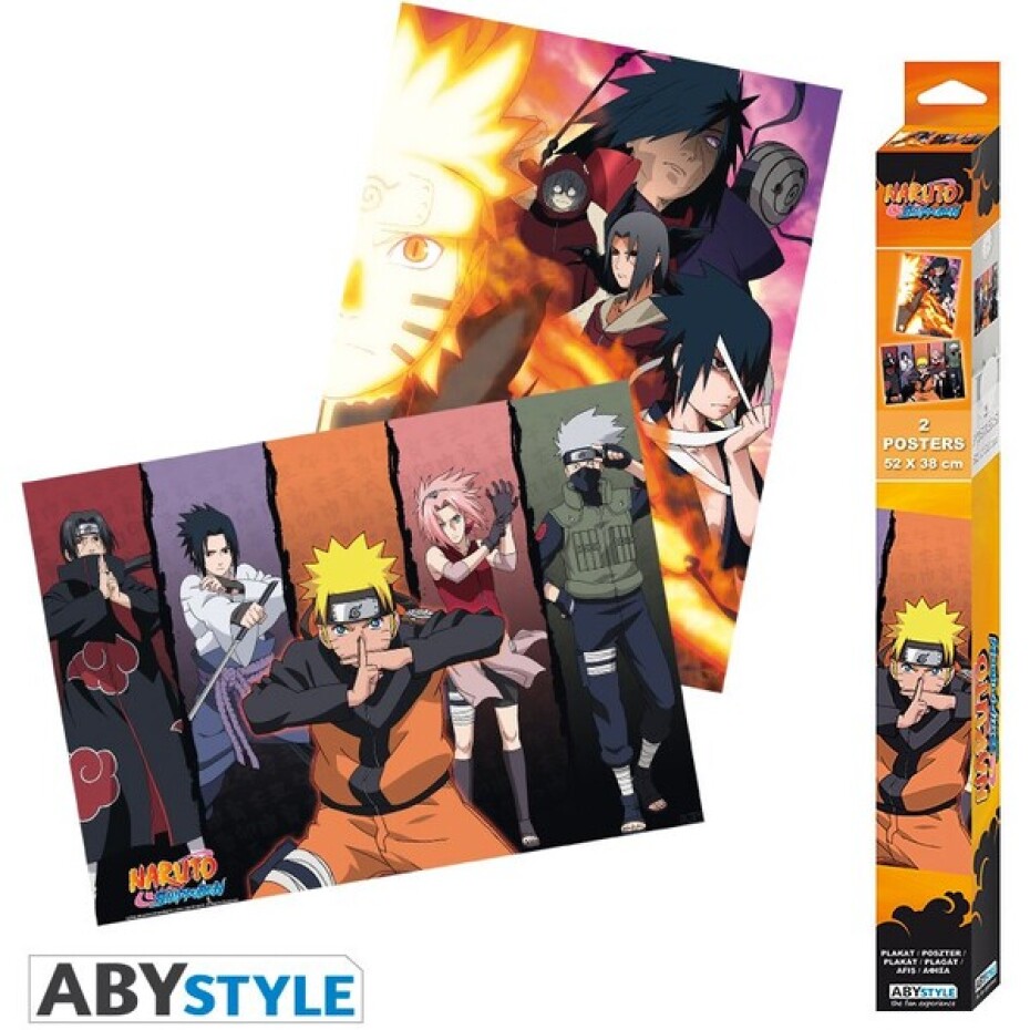 Set 2 plakátů Naruto Shippuden - Groups (52x38 cm) - main (4)