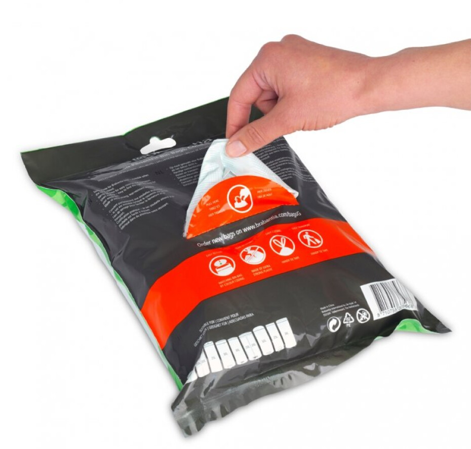 Sáčky do odpadkového koše B PERFECTFIT 5 l, sada 40 ks, Brabantia - main (5)