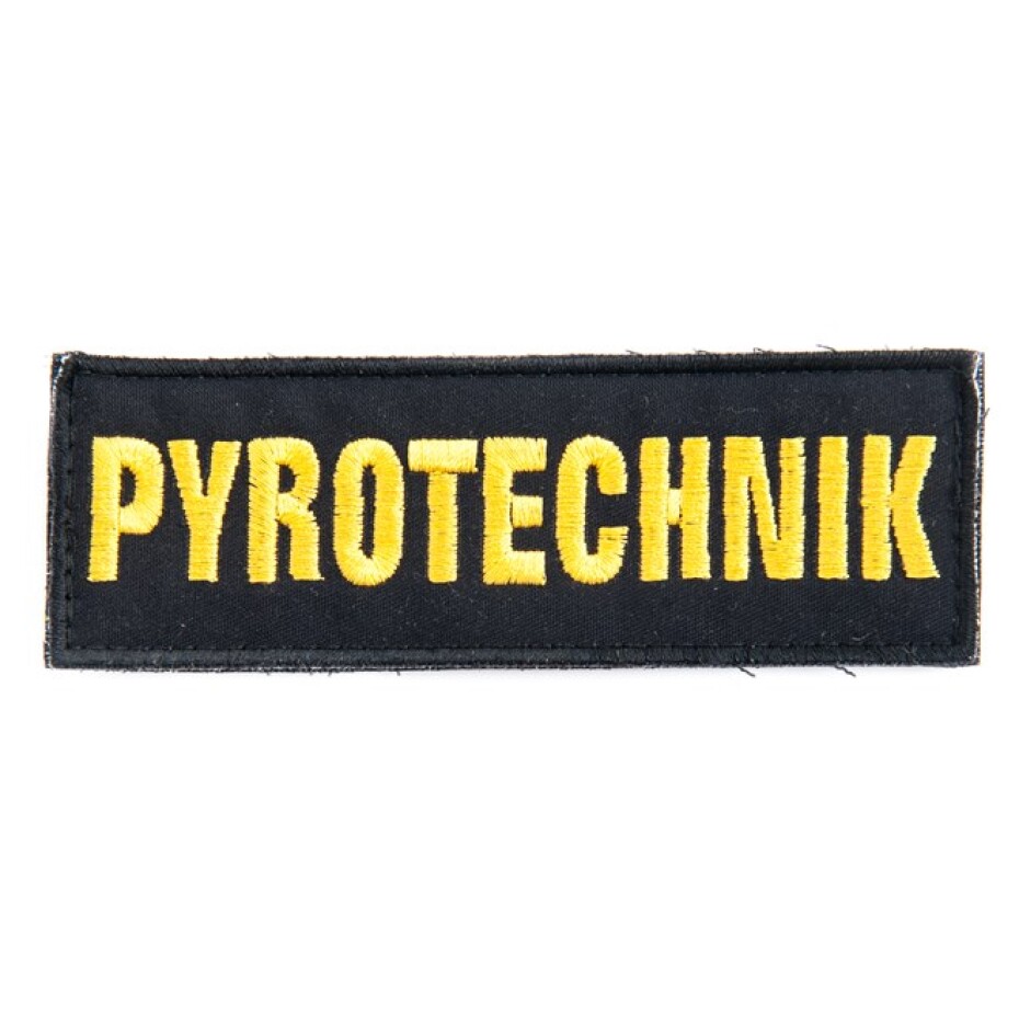 Nášivka: PYROTECHNIK [120x40] [ssz] černá | žlutá - main (0)