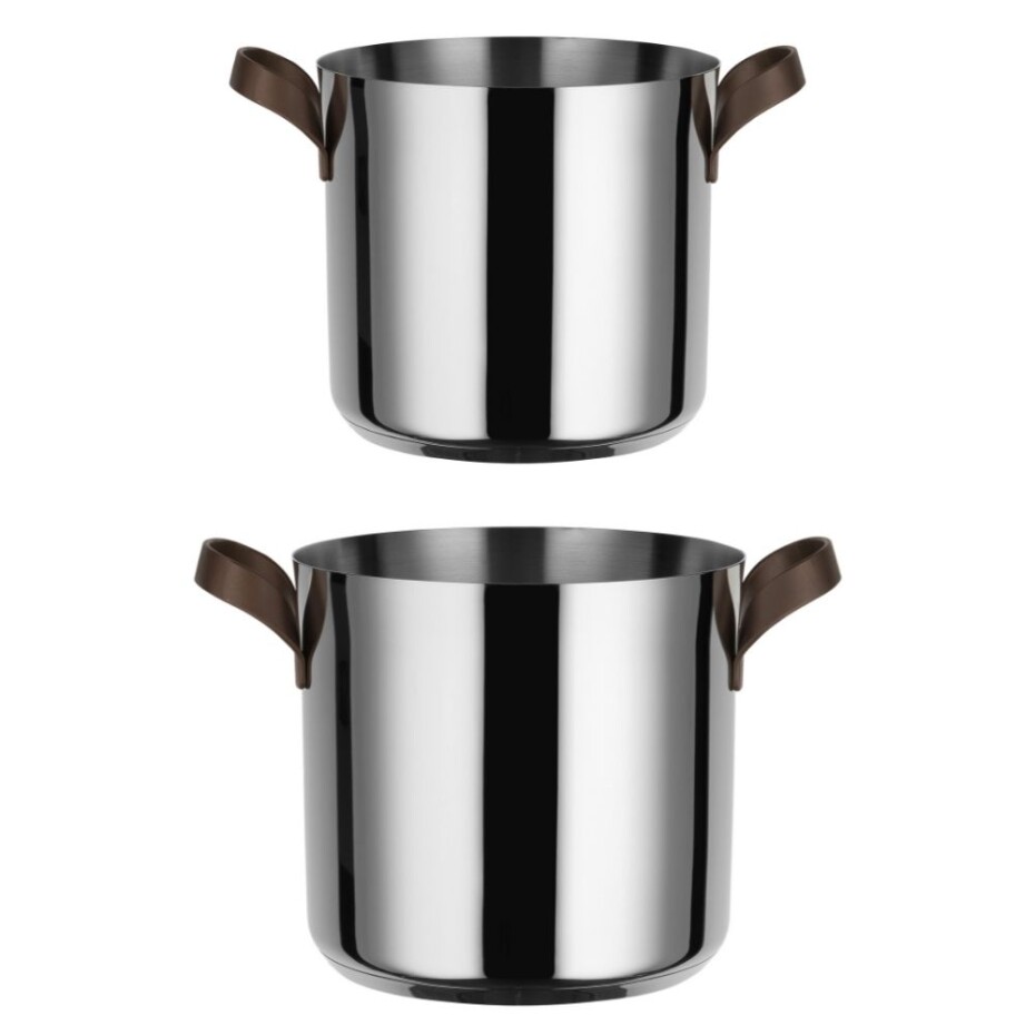 Hrnec EDO 24 cm, vysoký, stříbrná, Alessi - main (2)
