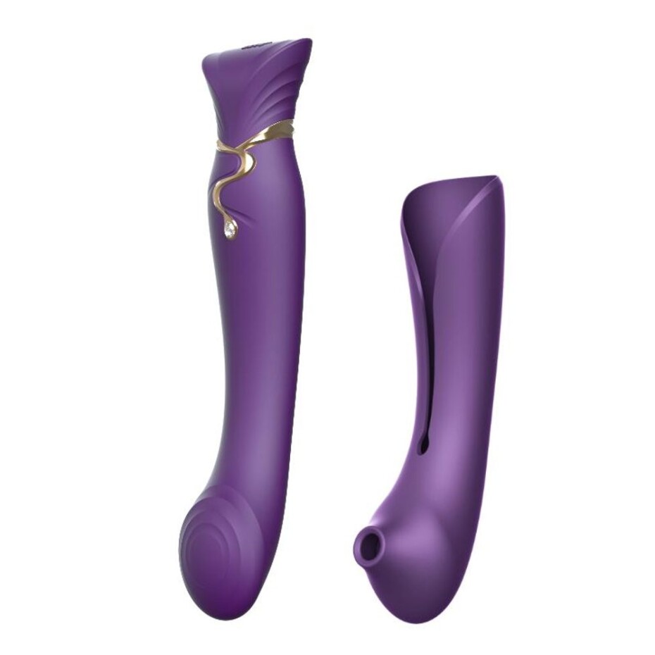 ZALO Queen Pulsewave Vibrátor set - fialový - main (0)