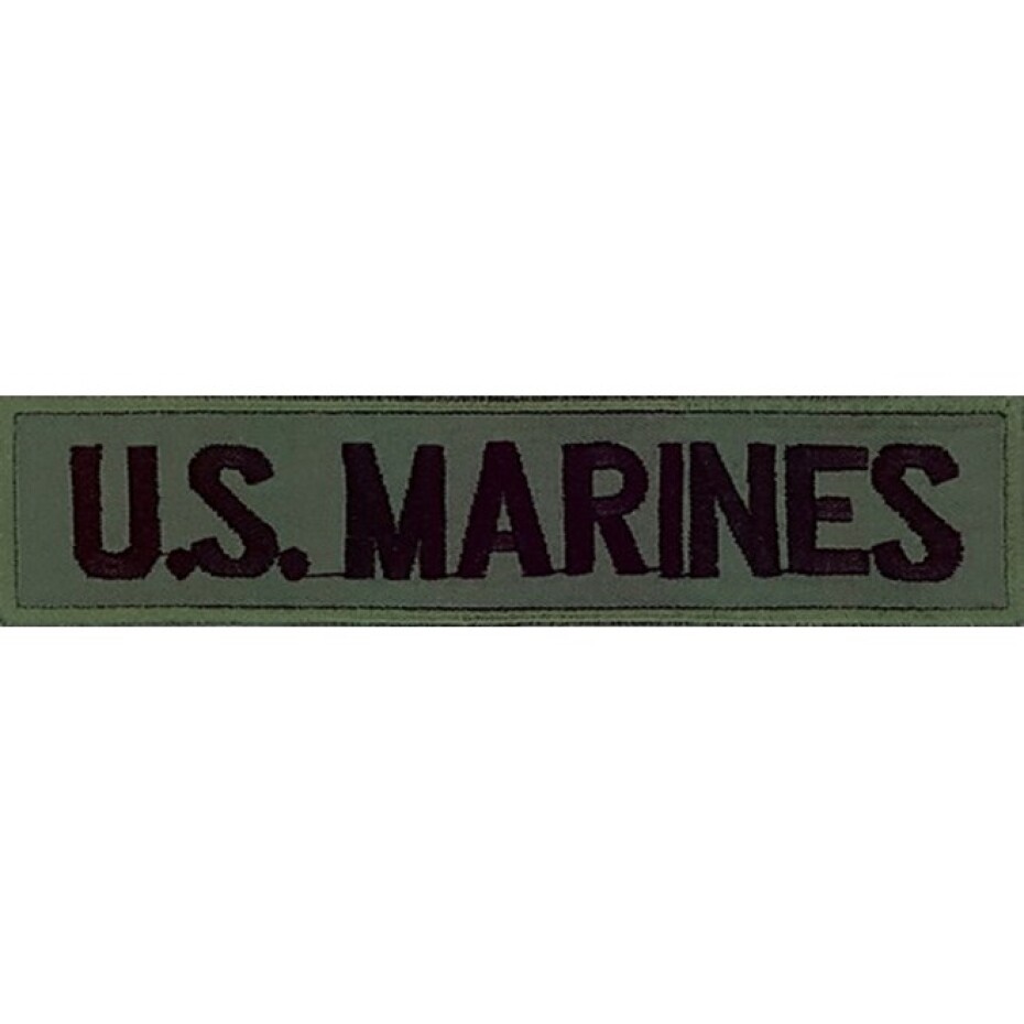 Nášivka: U.S. MARINES olivová | černá - main (0)