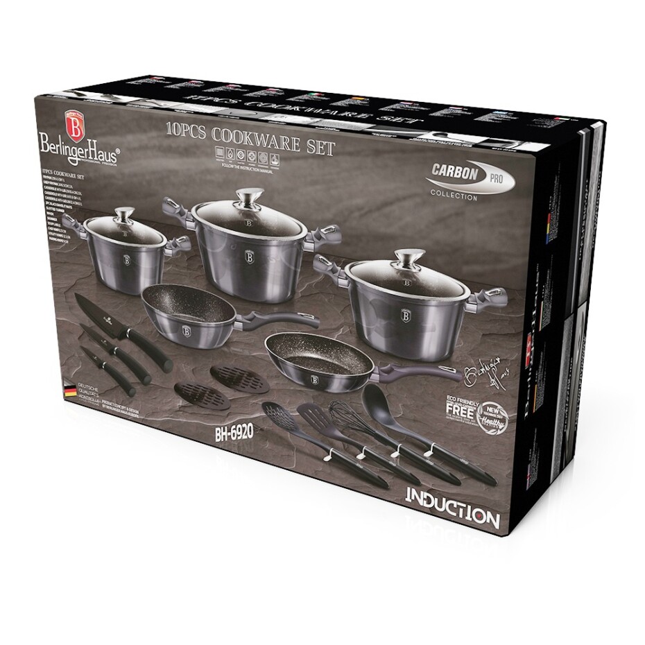 BERLINGERHAUS Sada nádobí s mramorovým povrchem 17 ks Carbon PRO Line BH-6920 - main (7)