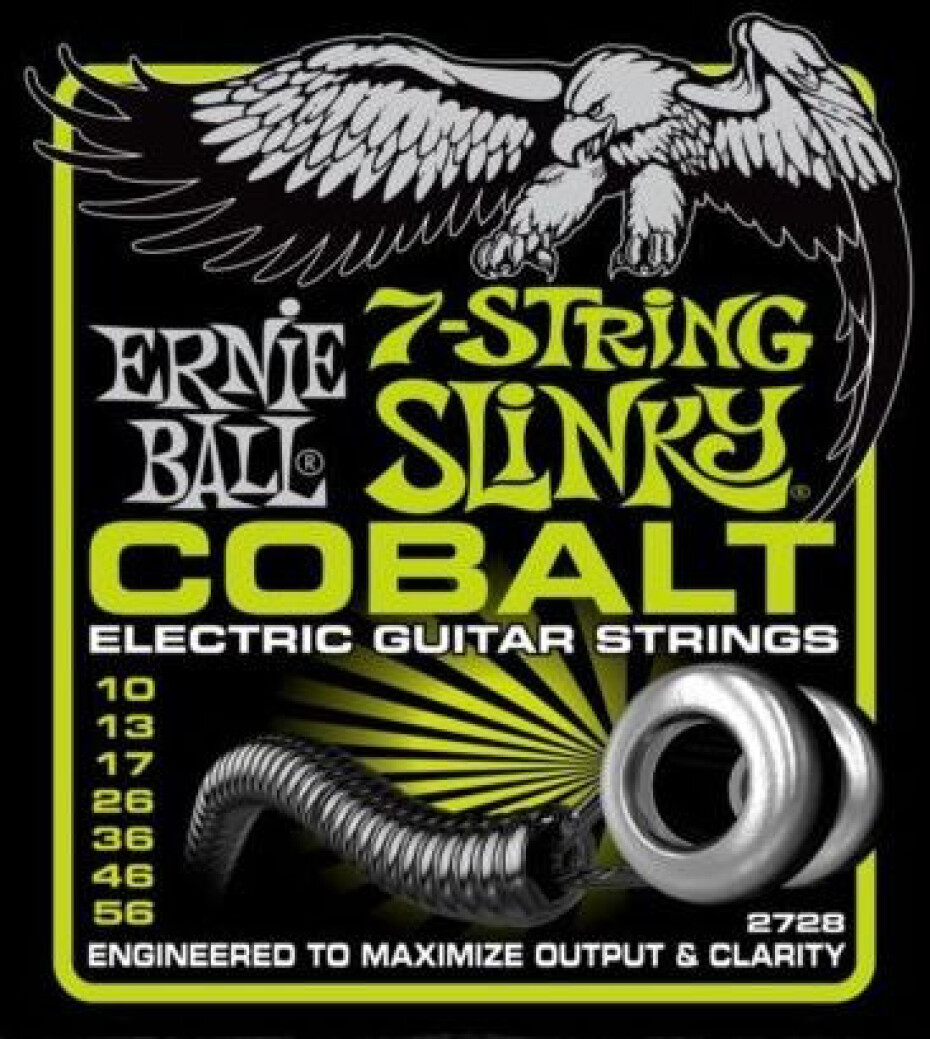 Ernie Ball P02728 Cobalt 7-string Slinky - .010 - .056 - main (0)