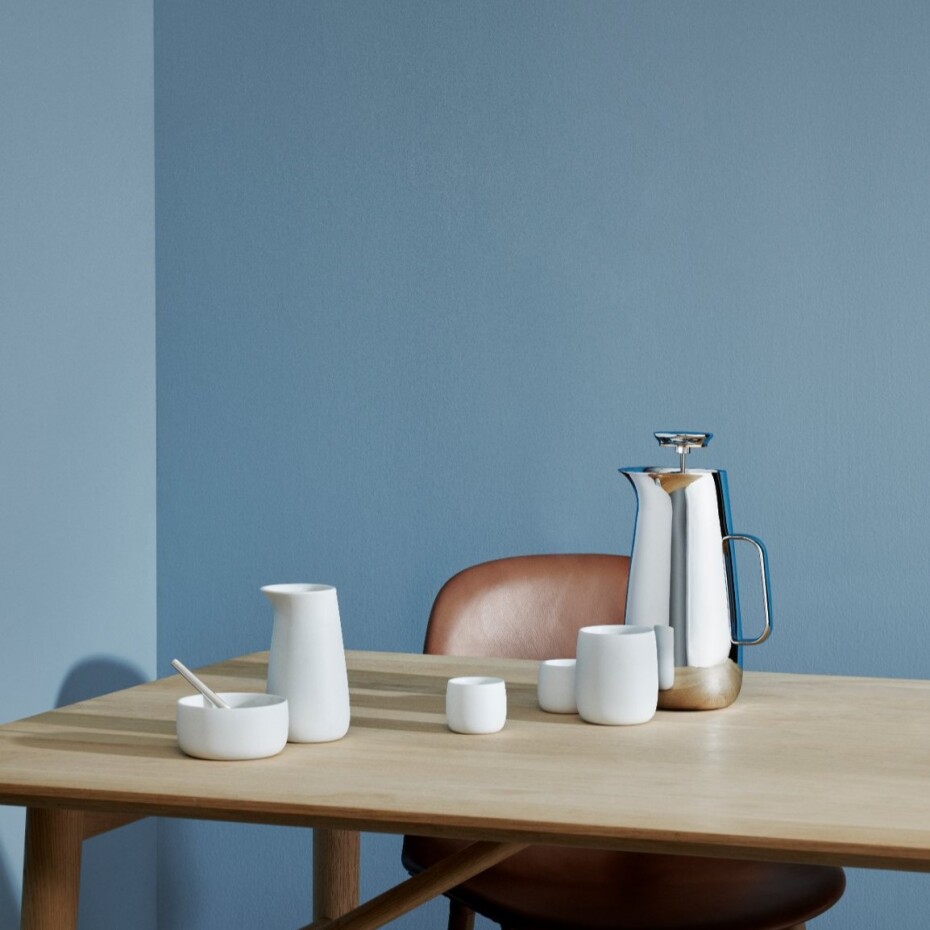 French press kávovar NORMAN FOSTER 1 l, stříbrná, nerezová ocel, Stelton - main (1)