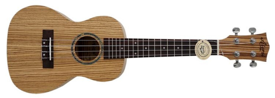 Aiersi SU044B Zebrano Concert Ukulele Open Pore Natural - main (0)