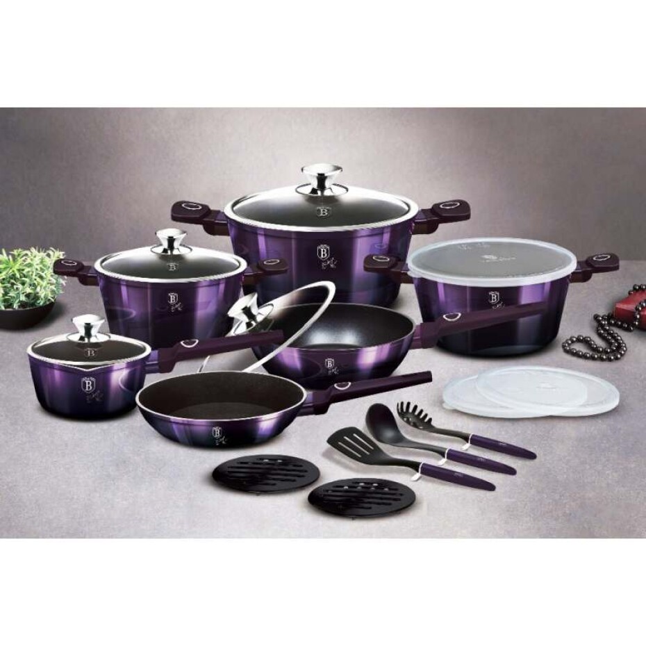 BERLINGERHAUS Pánev s titanovým povrchem 28 cm Purple Eclipse Collection BH-6626 - main (5)