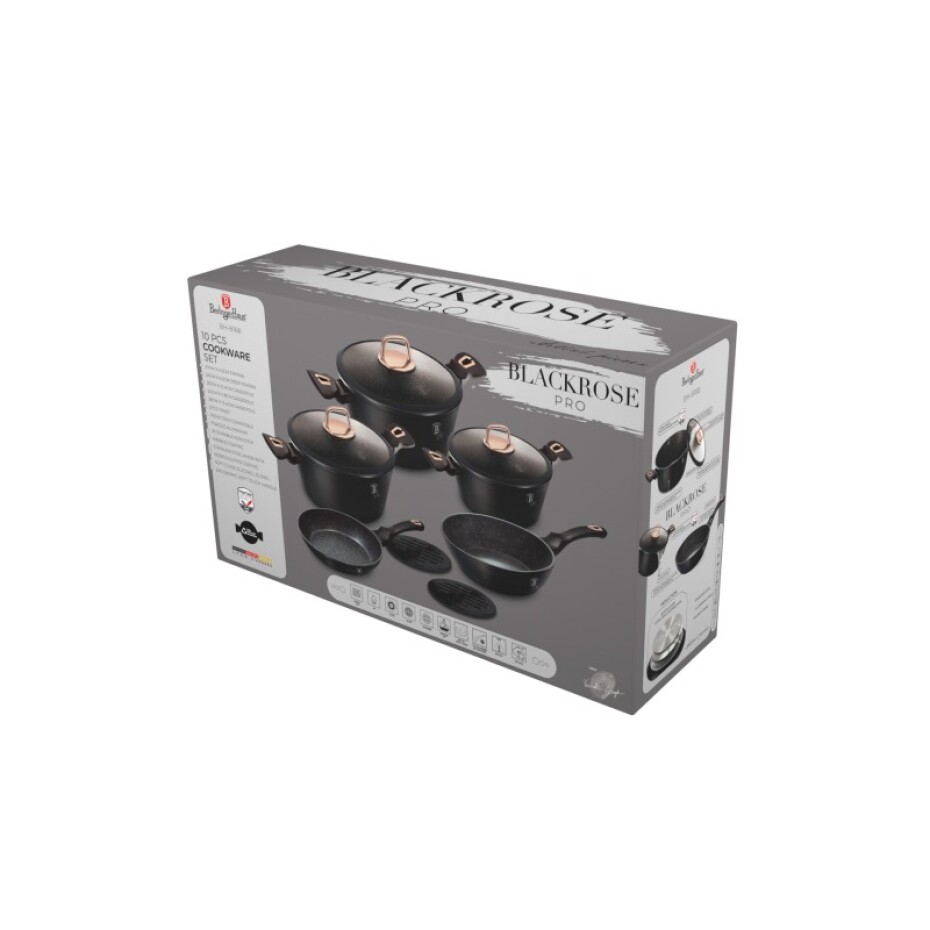 BERLINGERHAUS Sada nádobí s mramorovým povrchem 10 ks Black Rose Collection BH-8168 - main (8)
