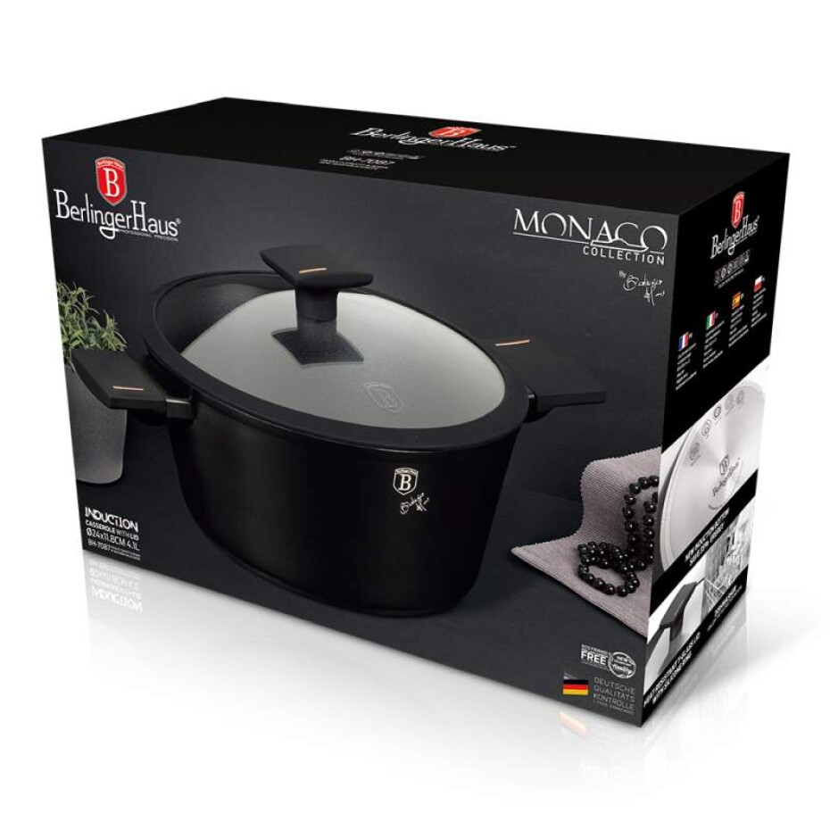BERLINGERHAUS Kastrol s poklicí s titanovým povrchem 24 cm Monaco Collection BH-7087 - main (6)