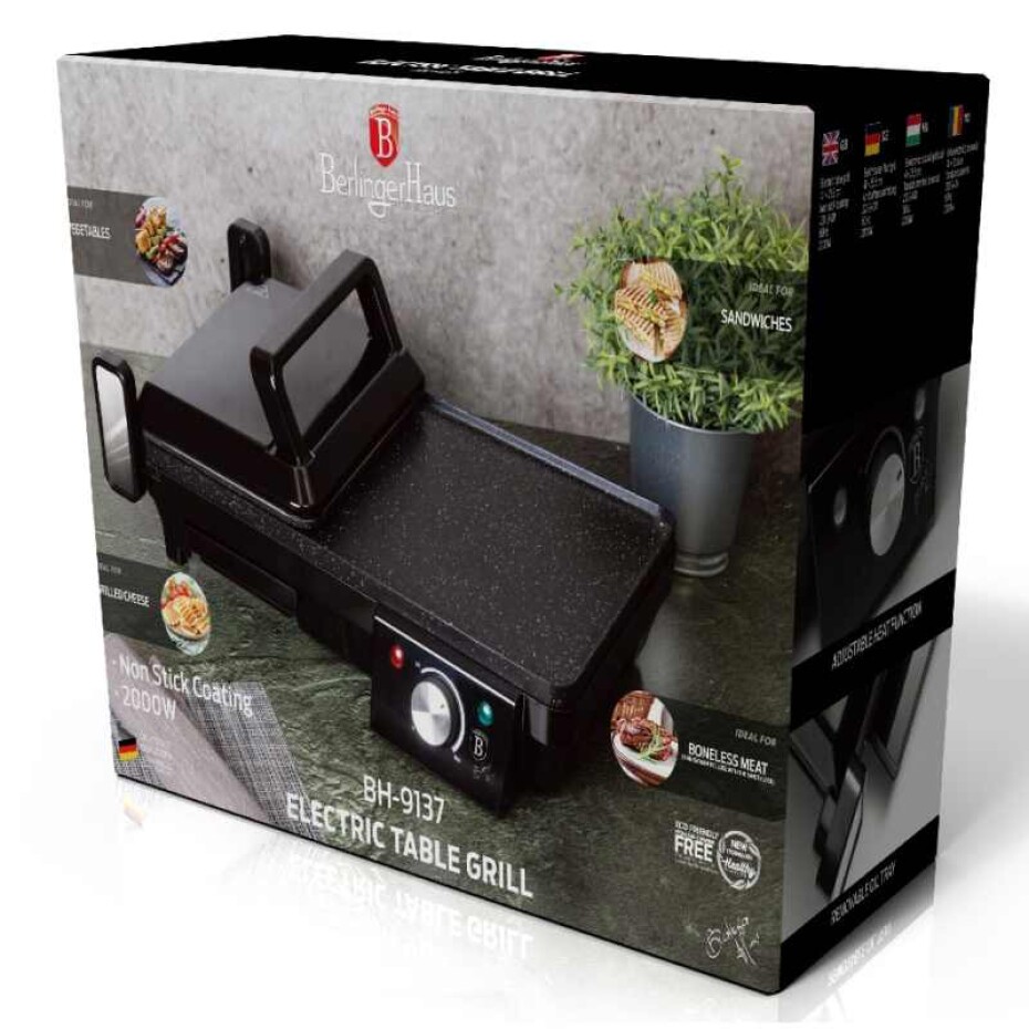 BERLINGERHAUS Elektrický kontaktní gril multifunkční Royal Black Collection BH-9137 - main (6)