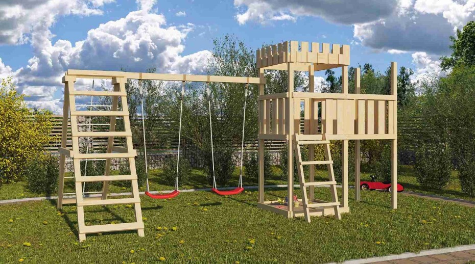 Dětské hřiště KARIBU LÖWENHERZ 20370 LG3324 - main (2)