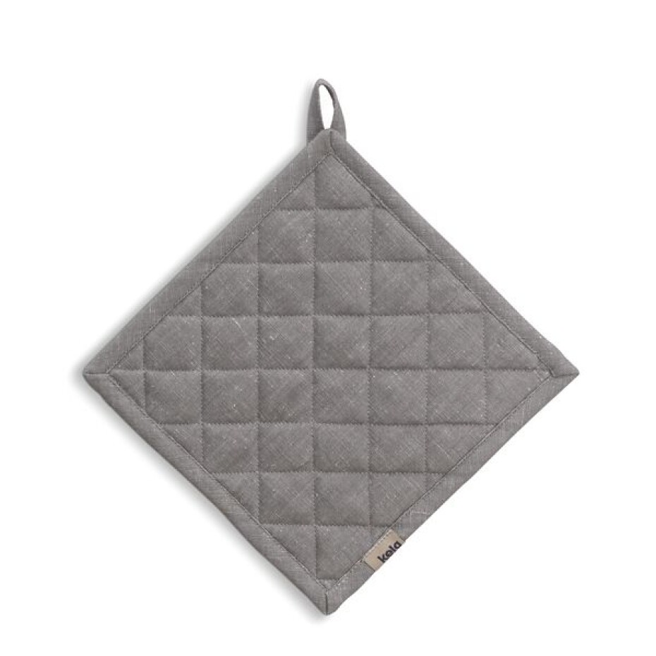 KELA Podložka pod hrnec Puro 55% bavlna/45% len šedý 20,0x20,0cm KL-12804 - main (4)