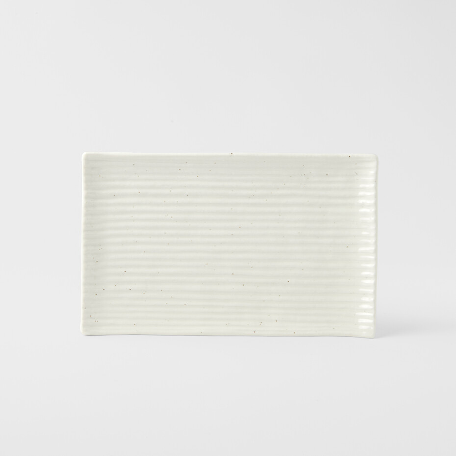 Servírovací talíř CONTOUR 24 x 15 cm, bílá, keramika, MIJ - main (3)