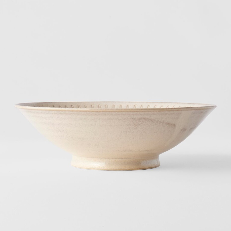 Ramen mísa RIDGED ALABASTER 900 ml, krémová, MIJ - main (4)